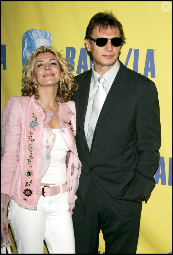 Liam Neeson et Natasha Richardson lors de la soirée BAFTA Tea Party à Los Angeles le 15 janvier 2005