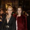 Exclusive - Laeticia Hallyday et Sonia Sieff à la soirée Giorgio Armani organisé à L'Eclaireur à Paris, le 5 mars 2015.