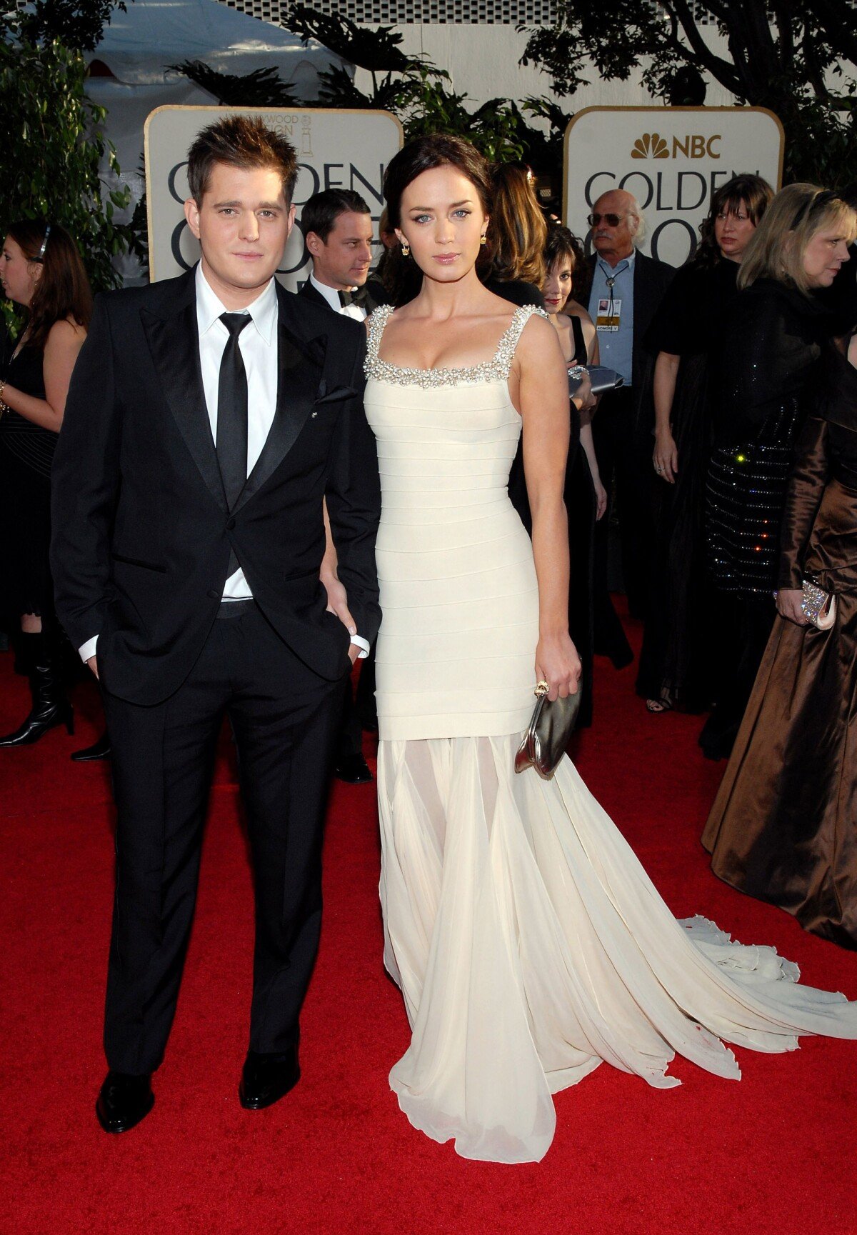 Photo Emily Blunt et Michael Buble lors des 64ème Golden Globe Awards