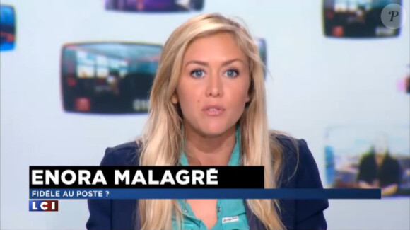 Enora Malagré, invitée dans La Médiasphère sur LCI, le vendredi 20 mars 2015.