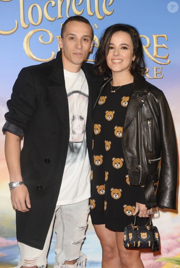 Alizée et son compagnon Grégoire Lyonnet - Avant-première du film "Clochette et la Créature légendaire" au Gaumont Champs-Elysées à Paris, le 20 mars 2015.