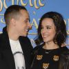 Alizée et son compagnon Grégoire Lyonnet - Avant-première du film "Clochette et la Créature légendaire" au Gaumont Champs-Elysées à Paris, le 20 mars 2015.