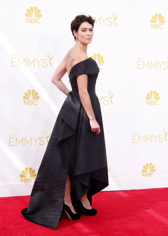 Lena Headey à la La 66ème cérémonie annuelle des Emmy Awards au Nokia Theatre à Los Angeles, le 25 août 2014.
