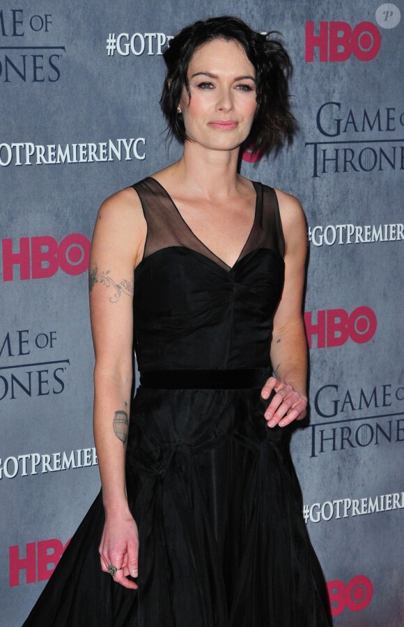 Lena Headey à la Présentation de la saison 4 de la série "Game of Thrones" à New York, le 19 mars 2014.