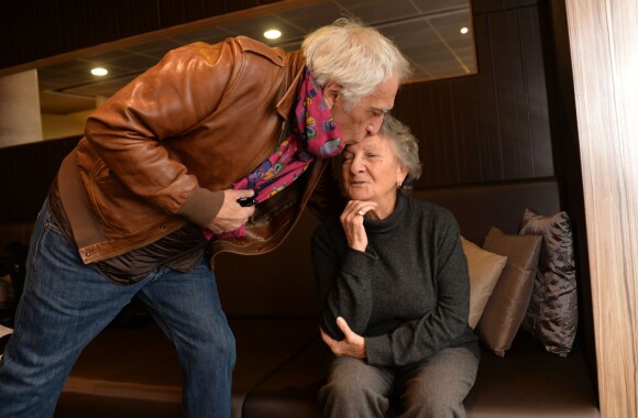 Marthe Villalonga et Gérard Darmon - Rencontre avec Marthe Villalonga lors du Festival2cinéma de Valenciennes le 26 mars 2015