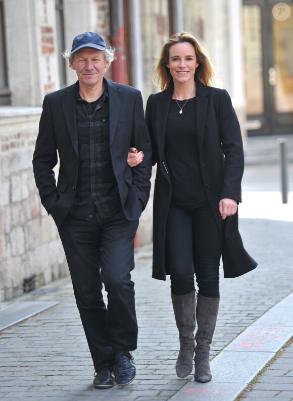 Géraldine Danon et son mari Philippe Poupon - Rencontre avec Géraldine Danon et son mari Philippe Poupon lors du Festival2Cinéma de Valenciennes le 24 mars 2015 