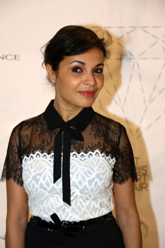 Saïda Jawad lors de la soirée Diamond Night by Divinescence Vendôme lors du Paris Art Fair au Grand Palais à Paris, le 26 mars 2015