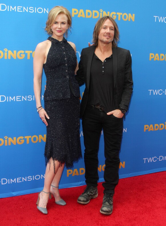 Nicole Kidman et son mari Keith Urban lors de la Première du film "Paddington" au Chinese Theatre à Hollywood. Le 10 janvier 2015 