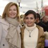 Valérie Trierweiler et Saïda Jawad à la soirée d'ouverture de la Foire du Trône, organisée au profit du Secours populaire à Paris le 27 mars 2015.