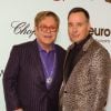 Elton John et son mari David Furnish à la "Elton John AIDS Foundation Viewing Party" à Los Angeles, le 2 mars 2014