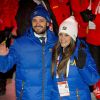 Le prince Carl Philip de Suède et sa fiancée Sofia Hellqvist lors de la cérémonie d'ouverture des championnats du monde de ski nordique à Falun en Suède le 18 février 2015.