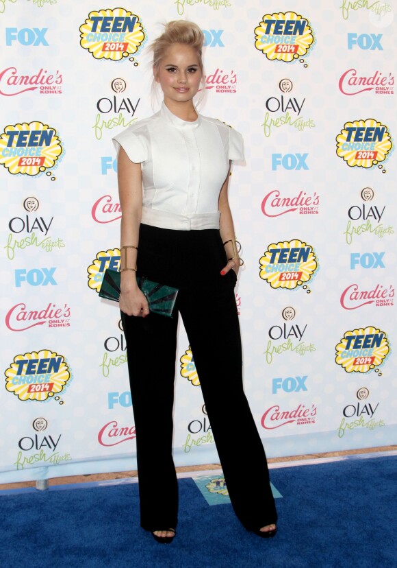 Debby Ryan à la Cérémonie des Teen Choice Awards à Los Angeles, le 10 août 2014.
