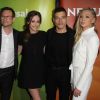 Carly Chaikin, Christian Slater, Aaron Tveit, Portia doubleday à la soirée "NBC Universal" à Pasadena, le 2 avril 2015 