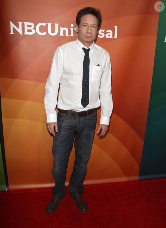 David Duchovny à la soirée "NBC Universal" à Pasadena, le 2 avril 2015