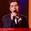 David Thibault - Premier live de The Voice 4 sur TF1. Samedi 4 avril 2015.