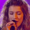 Manon Palmer - Premier live de The Voice 4 sur TF1. Samedi 4 avril 2015.