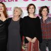 Élodie Frégé, Marie-Christine Barrault, Agnès Jaoui et Irène Jacob à l'avant-première du film "L'art de la fugue" au cinéma Gaumont Opéra à Paris le 3 mars 2015.