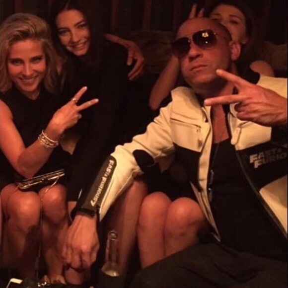 Meadow Walker entourée de Vin Diesel et Elsa Pataky, après l'avant-première de Fast & Furious 7 à Los Angeles le 1er avril 2015.