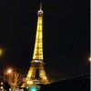 Kelly Brook en vacances à Paris avec son nouvel amoureux Jeremy Parisis, sur Instagram, le 12 avril 2015