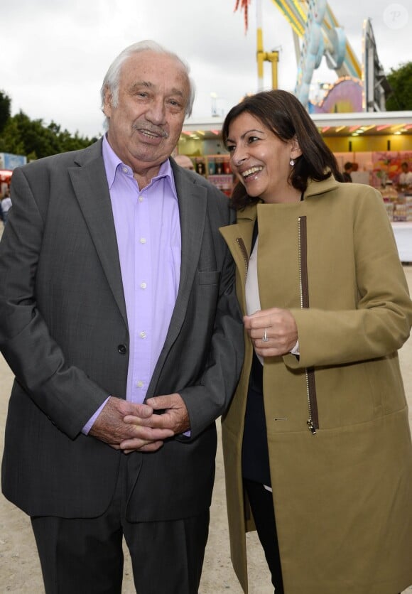 Marcel Campion et Anne Hidalgo - Inauguration de la fête foraine des Tuileries à Paris le 28 juin 2013.