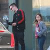 Exclusif - David Arquette et sa fille Coco vont faire du shopping dans une boutique Adidas à West Hollywood, le 2 avril 2015. 