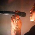  Exclusif - Tahliah Barnett (FKA twigs) donne un concert unique &agrave; la Maroquinerie sous les yeux admiratifs de son petit-ami Robert Pattinson, &agrave; Paris, le 14 octobre 2014. 