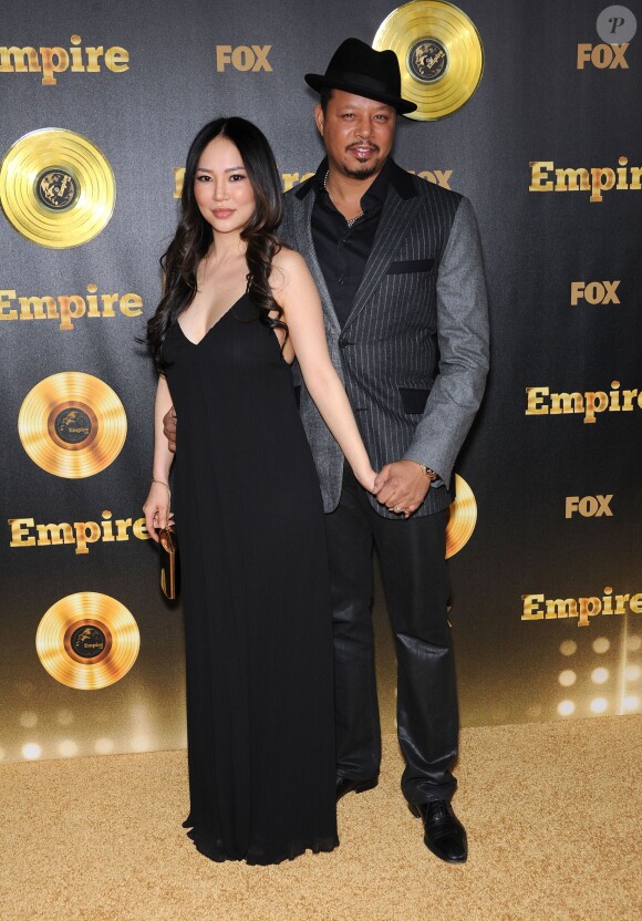 Terrence Howard et Miranda Howard à la première du film "Empire" à Los Angeles, le 6 janvier 2015  