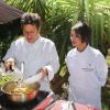 Exclusif - Saïda Jawad - Le célèbre chef tropézien Christophe Leroy a organisé à Marrakech un week-end de fête pour la pose de la première pierre de son école de cuisine franco-marocaine dans son hôtel restaurant le "Jardin d'Ines" à Marrakech au Maroc le 11 avril 2015.