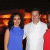 Exclusif - Aïda Touihri - Le célèbre chef tropézien Christophe Leroy a organisé à Marrakech un week-end de fête pour la pose de la première pierre de son école de cuisine franco-marocaine dans son hôtel restaurant le "Jardin d'Ines" à Marrakech au Maroc le 11 avril 2015.
