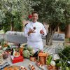 Exclusif - Benoît Chaigneau - Le célèbre chef tropézien Christophe Leroy a organisé à Marrakech un week-end de fête pour la pose de la première pierre de son école de cuisine franco-marocaine dans son hôtel restaurant le "Jardin d'Ines" à Marrakech au Maroc le 11 avril 2015.