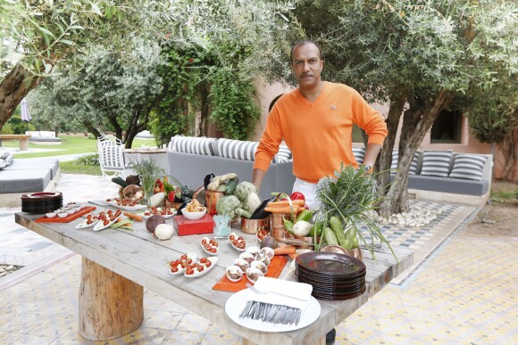 Exclusif - Pascal Legitimus - Le célèbre chef tropézien Christophe Leroy a organisé à Marrakech un week-end de fête pour la pose de la première pierre de son école de cuisine franco-marocaine dans son hôtel restaurant le "Jardin d'Ines" à Marrakech au Maroc le 11 avril 2015.