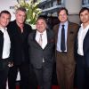 De gauche à droite, le réalisateur Roland Joffe, les acteurs Ray Liotta, le producteur Leslie Greif, Bill Paxton et Olivier Martinez arrivent à la soirée d'ouverture du MIPTV à l'hôtel Majestic à Cannes le 13 avril 2015 dans le cadre du MIPTV 2015 qui se déroule au Palais des Festivals du 13 au 16 avril. 