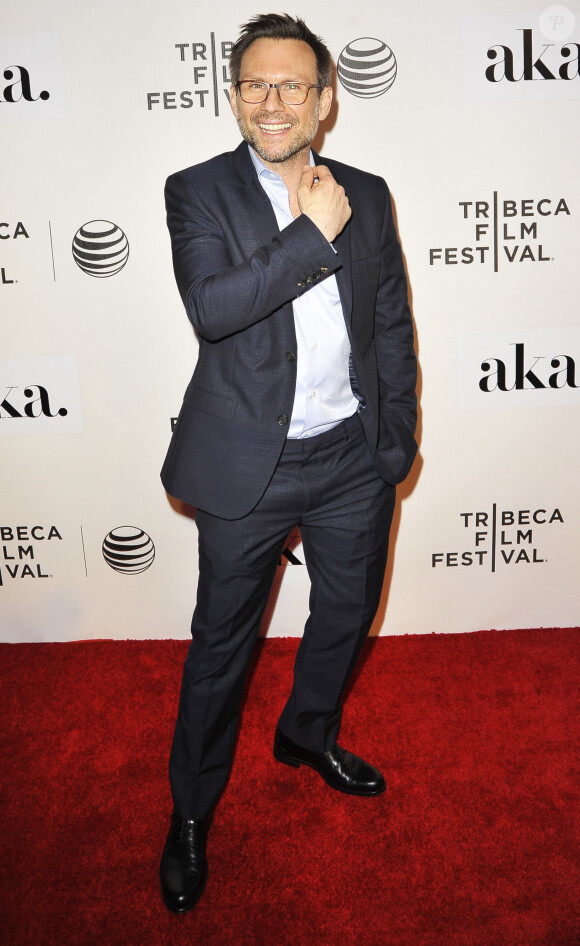 Christian Slater à la première de "The Adderall Diaries" lors du Festival du film Tribeca 2015 à New York, le 16 avril 2015.