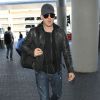 Michael Bublé prend l'avion à Los Angeles le 19 février 2014