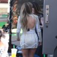  Jennifer Lopez &agrave; la sortie des studios de l'&eacute;mission "American Idol" &agrave; Hollywood, le 15 avril 2015&nbsp; 