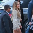  Jennifer Lopez &agrave; la sortie des studios de l'&eacute;mission "American Idol" &agrave; Hollywood, le 15 avril 2015 