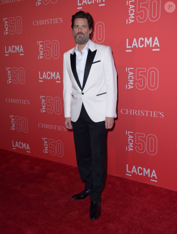 Jim Carrey au 50ème gala d'anniversaire du LACMA à Los Angeles, le 18 avril 2015