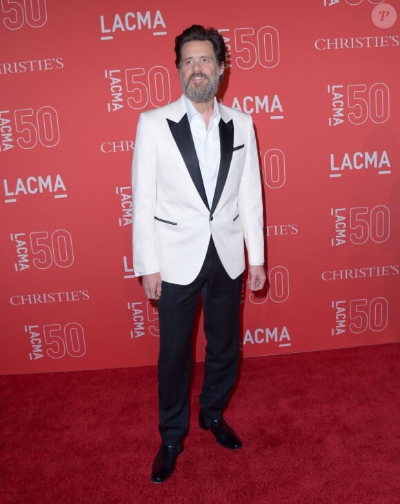 Jim Carrey au 50ème gala d'anniversaire du LACMA à Los Angeles, le 18 avril 2015