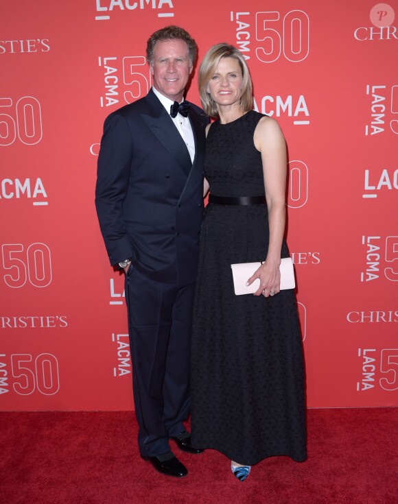 Will Ferrell, Viveca Paulin au 50ème gala d'anniversaire du LACMA à Los Angeles, le 18 avril 2015