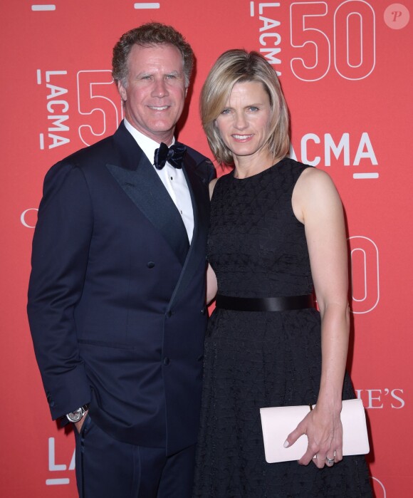 Will Ferrell, Viveca Paulin  au 50ème gala d'anniversaire du LACMA à Los Angeles, le 18 avril 2015