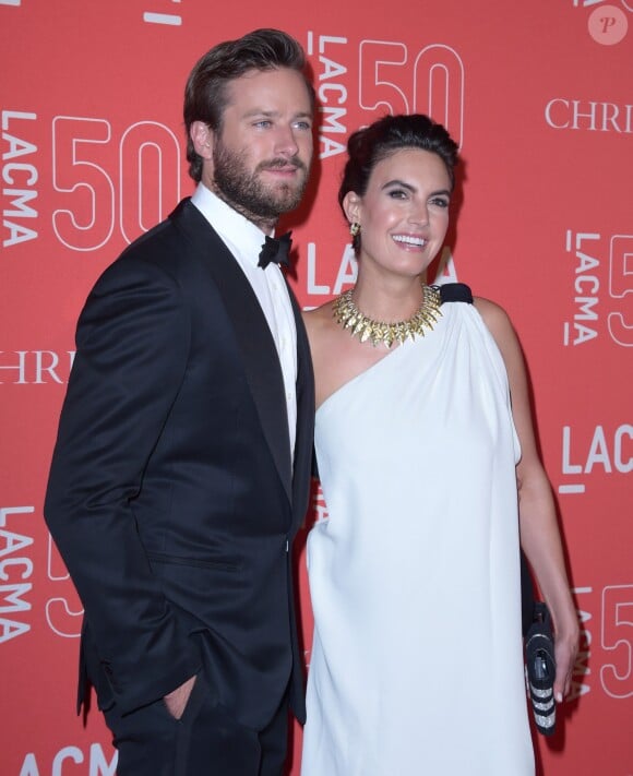 Armie Hammer et Elizabeth Chambers au 50ème gala d'anniversaire du LACMA à Los Angeles, le 18 avril 2015