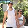 Lea Michele et son petit ami Matthew Paetz à Beverly Hills Los Angeles, le 18 avril 2015 