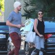  Exclusif - Lea Michele et son petit ami Matthew Paetz &agrave; la sortie d'un Spa &agrave; Los Angeles, le 8 mars 2015 