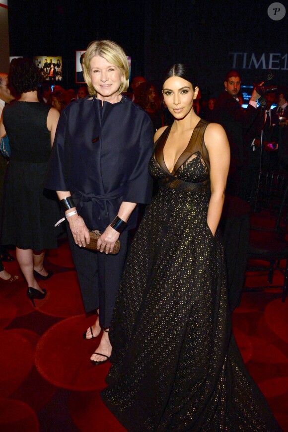 Martha Stewart et Kim Kardashian assistent au gala TIME 100 du magazine Time, au Frederick P. Rose Hall. New York, le 21 avril 2015.