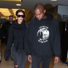 Kim Kardashian et Kanye West à l'aéroport JFK à New York, le 21 avril 2015.