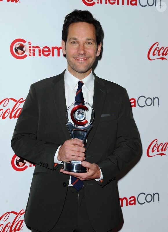 Paul Rudd (acteur de l'année) assiste aux CinemaCon Big Screen Achievement Awards au Caesars Palace. Las Vegas, le 23 avril 2015.