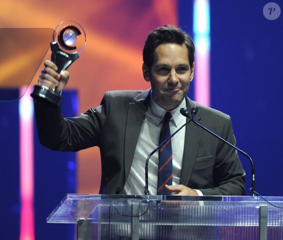 Paul Rudd reçoit le prix d'Acteur de l'année aux CinemaCon Big Screen Achievement Awards 20145, au Caesars Palace. Las Vegas, le 23 avril 2015.