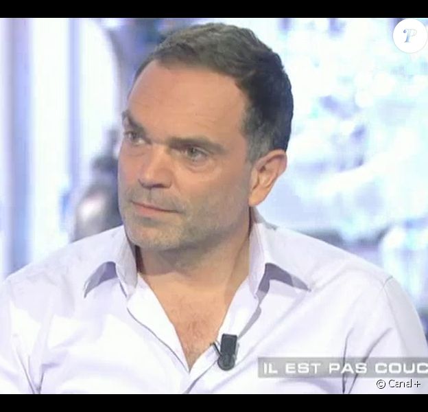 L'écrivain Yann Moix clashe violemment Aymeric Caron dans l'émission Salut les Terriens ! sur Canal+. Le 25 avril 2015.
