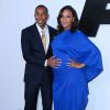 Ludacris et sa femme Eudoxie enceinte - Avant-première du film "Fast and Furious 7" à Hollywood, le 1er avril 2015.