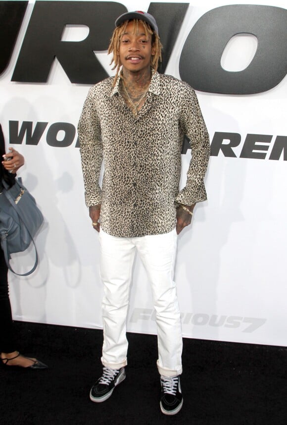 Wiz Khalifa - Avant-première du film "Fast and Furious 7" à Hollywood, le 1er avril 2015.  